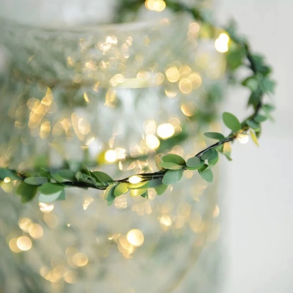 NEW! HP! FAUX HANGING VINE GARLAND LEAF LIGHTS - Picture 4 of 5